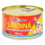 Sardina Acvarium Atlantic sos rosii metal 230g