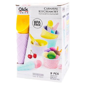 Набор для мороженого Qlux 6118 пластик - купить, цены на BONUS - фото 1