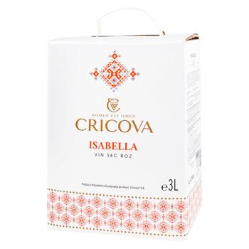 Вино Cricova National Изабелла розовое сухое 3л - купить, цены на METRO - фото 1