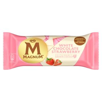 Inghetata Algida Magnum strawberry white 83g - купить, цены на BONUS - фото 1