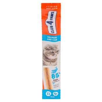 Baton din carne p-ru pisici Club4Paws 5g Somon/cod - cumpărați, prețuri pentru BONUS - foto 1