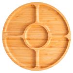 Platou Casa Masa bambus cu 5 compart 25cm