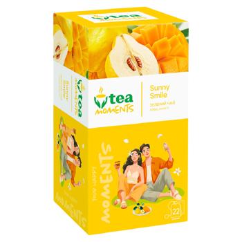 Чай зеленый Tea Moments Sunny Smile в пакетиках 1,8г*22шт - купить, цены на BONUS - фото 2