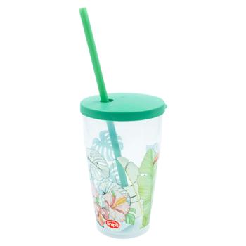 Pahar Snips Hawaii capac/pai 500ml - купить, цены на BONUS - фото 3