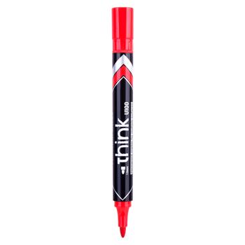 Marker permanent Deli Think 1.5mm rosu - cumpărați, prețuri pentru BONUS - foto 1