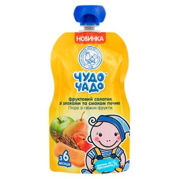 Piure Chudo Chado Pere/mere/piersică/cereale/biscuiti 90g - cumpărați, prețuri pentru BONUS - foto 1