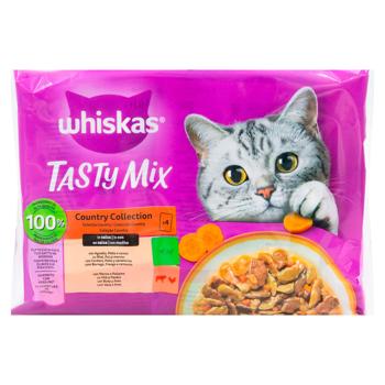Hrana p/u pisici Whiskas Tasty Mix 4x85g - cumpărați, prețuri pentru BONUS - foto 1
