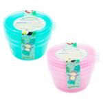 Set containere alimentare Plastisca 3buc/ 0.25l