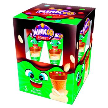 ?ornet Minicco cu cioc.cu lapte si crema de alune 100g - купить, цены на BONUS - фото 1