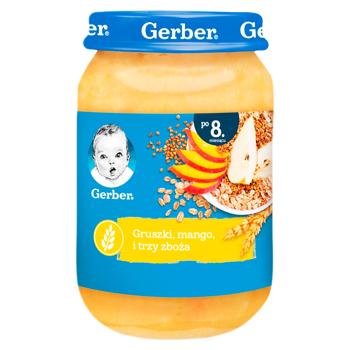 Piure Gerber Pere/mango/cereale 190g - cumpărați, prețuri pentru BONUS - foto 1