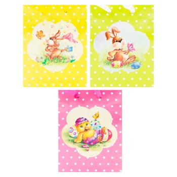 Пакет подарочный 11x6x16см - купить, цены на BONUS - фото 1