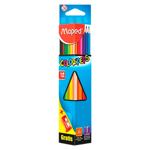 Creioane colorate MAPED Star 12 culori + ascutitoare