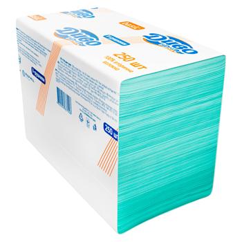 Servetele Divo Business Basic V-fold 1str 250buc Verde - купить, цены на BONUS - фото 1