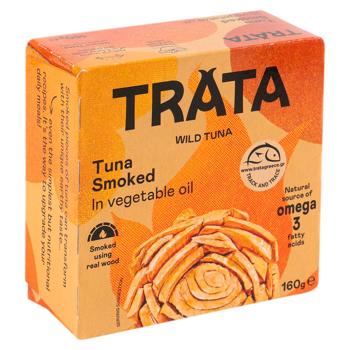 Тунец Trata копченый в растительном масле 160г - купить, цены на BONUS - фото 1