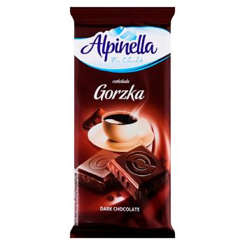 Шоколад черный Alpinella 90г - купить, цены на BONUS - фото 1