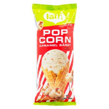 Inghetata Latti Popcorn si Caramel Sarat Latti Inghetata 70g - купить, цены на BONUS - фото 1