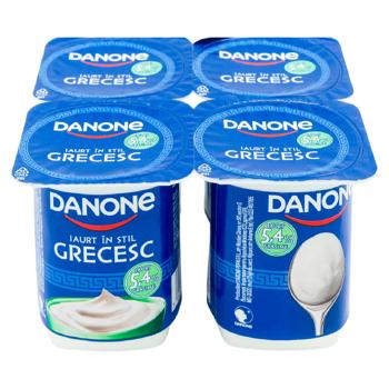 Iaurt Danone Grecesc 5,4% 130g*4buc - cumpărați, prețuri pentru BONUS - foto 1