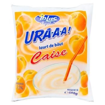 Iaurt de baut Inlac Caise 1.5% 500g - cumpărați, prețuri pentru BONUS - foto 1