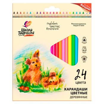 Creioane color Scoala Creatie 24 cul 30C 1808-08 ??? - купить, цены на BONUS - фото 1