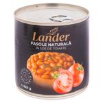 Fasole Lander naturale in sos de tomate 420g