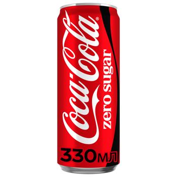 Напиток газированный Coca-Cola Zero без сахара 0,33l - купить, цены на BONUS - фото 1