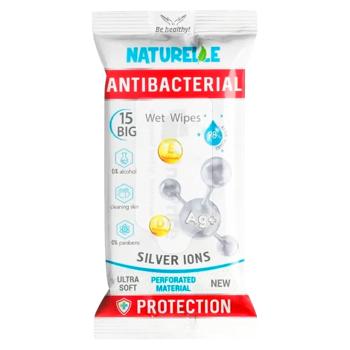 Servetele umede Naturelle 15buc Antibacterial AG - cumpărați, prețuri pentru BONUS - foto 1