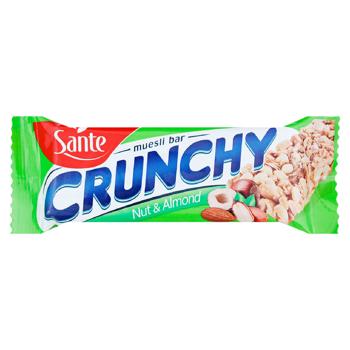 Batonas Sante Crunchy nuci si migdale 35g - cumpărați, prețuri pentru BONUS - foto 1