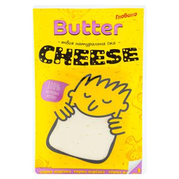 Сыр Глобино Butter Cheese  нарезка 45% 150г - купить, цены на BONUS - фото 1