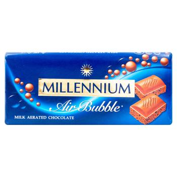 Шоколад молочный Millennium пористый 90г - купить, цены на BONUS - фото 1