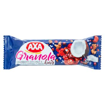 Baton de cereale Axa Afine/cocos/caramela sarata 30g - cumpărați, prețuri pentru BONUS - foto 1