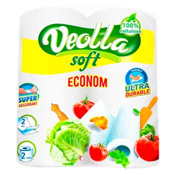 Prosop hartie VEOLLA Econom 2str.2buc. - cumpărați, prețuri pentru BONUS - foto 1