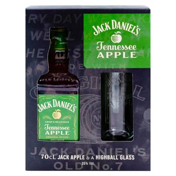 Ликер Jack Daniel’s Apple 35% 0,7л + 2 стакана - купить, цены на BONUS - фото 3
