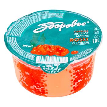 Icre imitate Zdorovie din alge marine cu cremã de frisca rosii 200g - cumpărați, prețuri pentru BONUS - foto 1