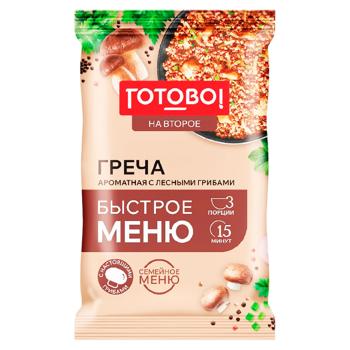 Гречка с грибами Готово! с лесными грибами 220г - купить, цены на BONUS - фото 1