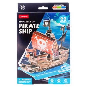Puzzle Cubic Fun 3D Nava Piratului 22 element - cumpărați, prețuri pentru BONUS - foto 1