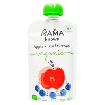 Piure Mama Knows Mere coacaza 90g - cumpărați, prețuri pentru BONUS - foto 1
