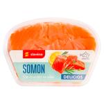 Somon Slavena Delicios file-bucati in ulei 200g