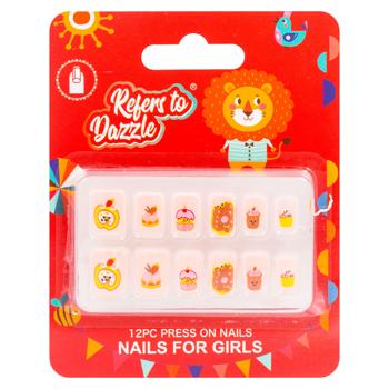 Unghii false Little Miss Nails pentru copii 12buc - cumpărați, prețuri pentru BONUS - foto 1