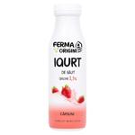 Йогурт Ferma cu Origini питьевой клубника 330г