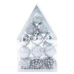 Globuri p/brad casuta D3cm 12buc o cul.+con.luci.66-4