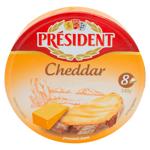 Branza topita President Cheddar triunghi 35% 140g