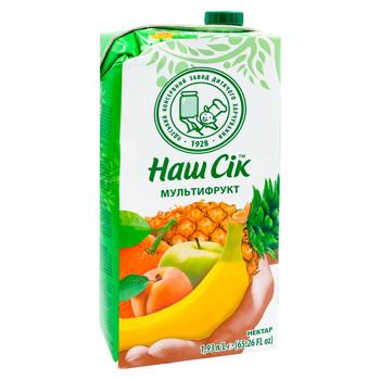 Нектар Наш Сік Мультифрукт 1,93л - купить, цены на BONUS - фото 2