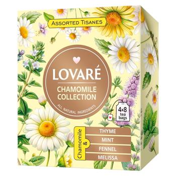 Чай травяной Lovare Tisanes Chamomile в пакетиках 1,5г*32шт - купить, цены на BONUS - фото 1