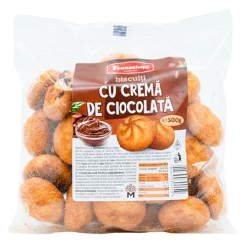 Biscuiti cu crema de ciocolata 300g - cumpărați, prețuri pentru BONUS - foto 1