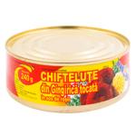 Chiftelute din gingir. in sos de rosii 240g c/m Acvarium