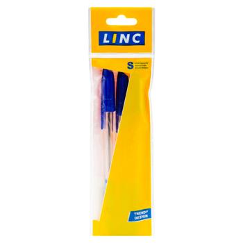 Ручка Linc Corona Plus шариковая синяя 3шт - купить, цены на BONUS - фото 1