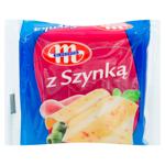 Brânză topită Mlekovita cu aromă de șuncă, felii 130g