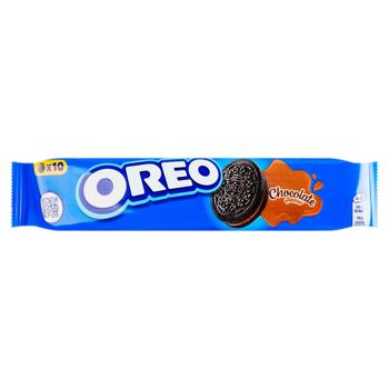 Biscuiti Oreo cu umplutură de ciocolată 95g - cumpărați, prețuri pentru BONUS - foto 1