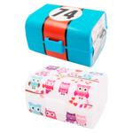 Lunch box cu sectiuni 17*13*10cm in asortiment
