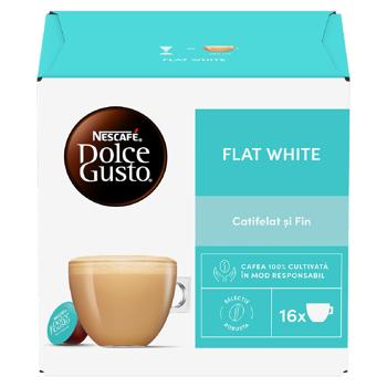 Кофе Nescafe Dolce Gusto Flat White в капсулах 16шт - купить, цены на BONUS - фото 1